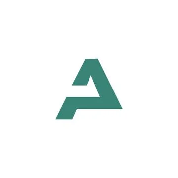 Bold letter a abstract symbol  Stock Illustration