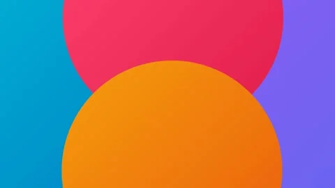 Bold Liquid Blob Morph Transition with solid colour shapes swallowing 4K Alpha Vidéo 346224693