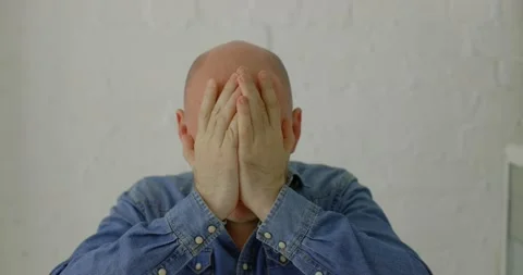 Bold man in big problems Stock Footage 238850457