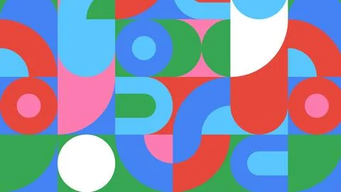 Bold modern shapes background Stock Illustration