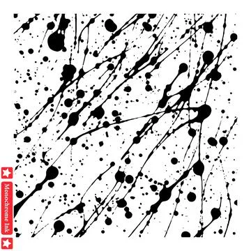 Bold Monochrome Ink Smudge Vector Design for Striking Graphic Elements Stock Illustration