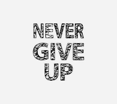 Bold motivational typography poster Stock Illustration