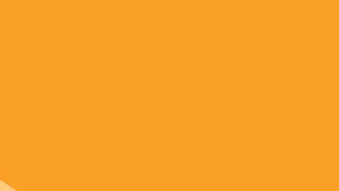 A bold orange rectangular banner spans the lower two thirds of the frame with Stockillustratie