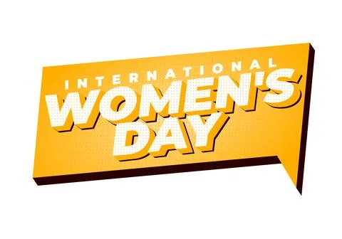 Bold orange speech bubble style banner with 3d drop shadow, white dotted la.. Stock Illustration