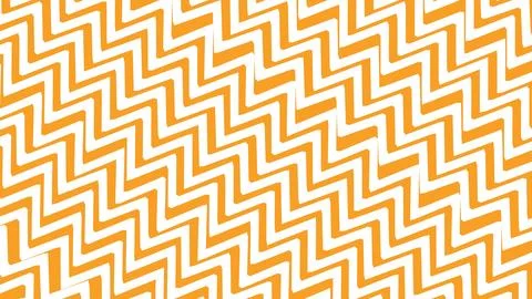 Bold orange zigzag pattern on white background forming an abstract geometric  イラスト素材