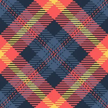 Bold plaid pattern in trending colors. Perfect for backgrounds, textiles, or  Ilustração Stock