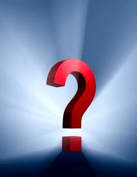 Bold question Stock Illustration