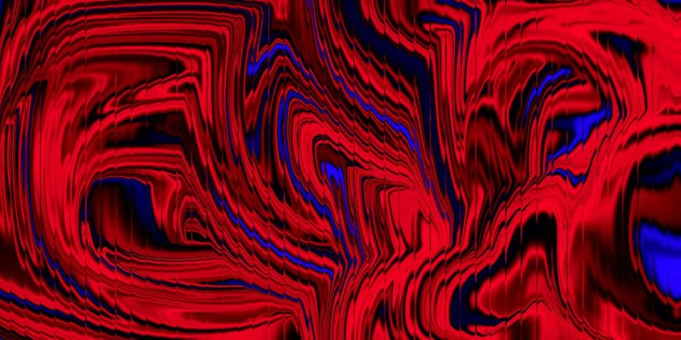 Bold red and blue abstract swirl background Stock Illustration