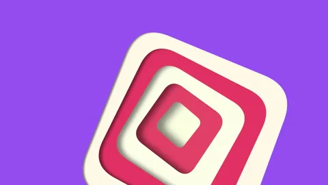 Bold red and white square with striking diagonal line Stock Footage 297616378