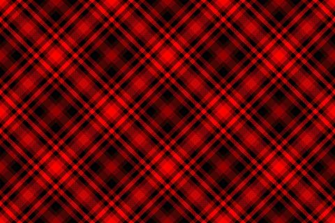 Bold red  black diagonal plaid pattern, classic  modern. Perfect for backgrou Stock Illustration