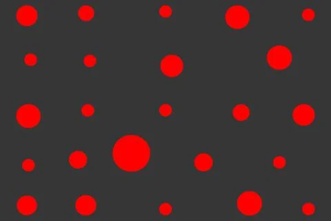 Bold Red Circles Dark Gray Background 스톡 일러스트