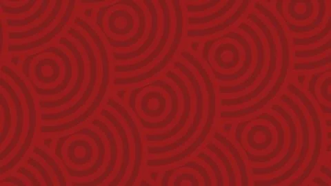 Bold red circular pattern texture occupying the frame with repeating rings an Stock-Illustration
