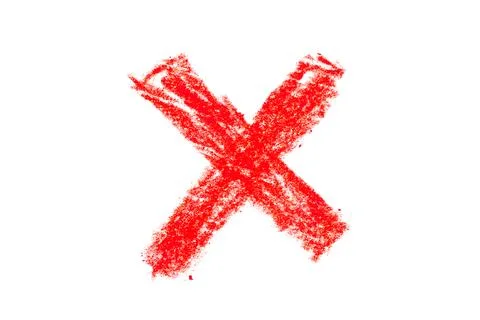 A bold red cross isolated on a white background. Stock Illustration