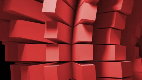 Bold red design showcases angular tread patterns Video stock 305538922