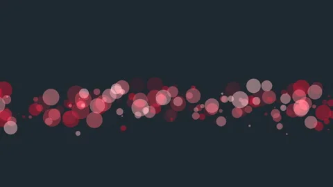 Bold red dots in linear formation against black background Stock Footage 285688531