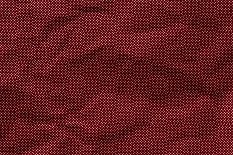 Bold Red Halftone Print on Dark Paper Texture Pop Art Graphic Stock Illustration