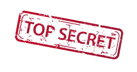 Bold red stamp reads Top Secret diagonally Stock Footage 330769168