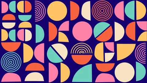 Bold retro aesthetic background Stock Illustration