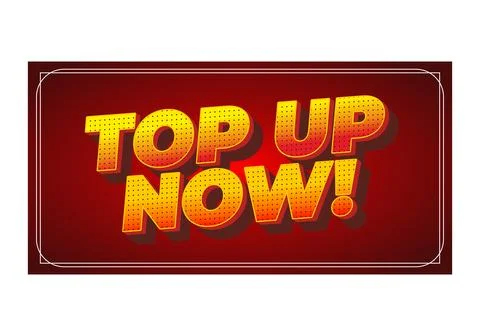 Bold retro comic style red banner with large yellow dotted 3d text reading .. Ilustración de archivo