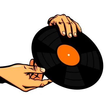 A bold, retro-inspired vector illustration featuring two hands gripping a b.. Stock Illustration