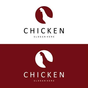 Bold rooster head logo with strong identity and sharp detail Stock Illustration
