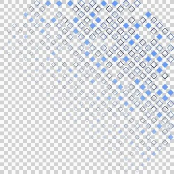 Bold rotated squares geometric pattern isolated PNG with transparent background Stock Photos