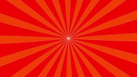 Bold Rotating Sunburst Animation with Dynamic Red and Crimson Radial Lines in a  Stock Footage 317926126