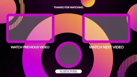 Bold Round Shape Endcards Stock After Effects