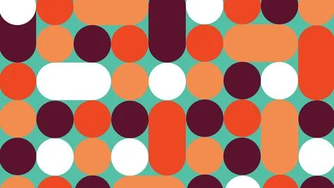 Bold Round Shape Illustration Background Stock Illustration