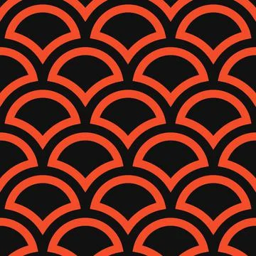 Bold seamless pattern. Repeating geometric elements. Abstract vector backgrou Stock Illustration