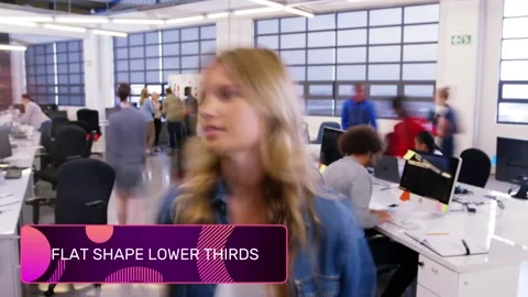 Bold Shape Lower Thirds. 스톡 After Effects