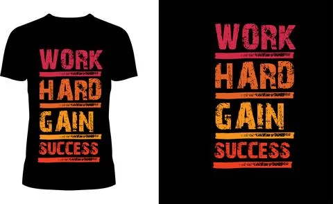 "Bold Statement: Modern Typography T-Shirt Design Stock Illustration