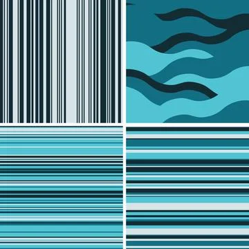 Bold striped background set crafted for contemporary screen visuals and creat Stock Illustration