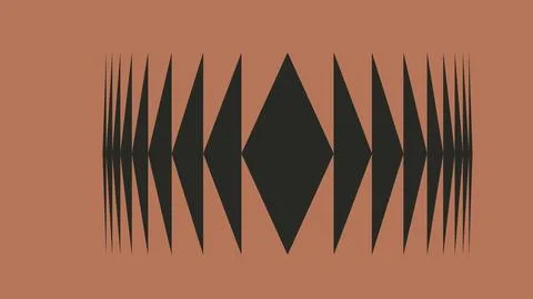 Bold Symmetrical Diamond Background Illustrazione stock