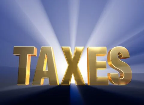 Bold taxes Stock Illustration
