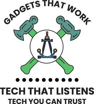Bold text declares reliability in tech innovation Illustrazione stock