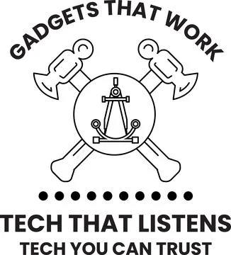Bold text declares reliability in tech innovation Illustrazione stock