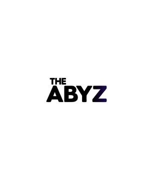 Bold text logo "THE ABYZ"—modern, clean, and strong brand identity. Stock Illustration