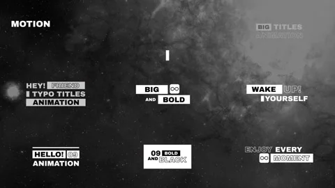 Bold Text Titles Stock After Effects