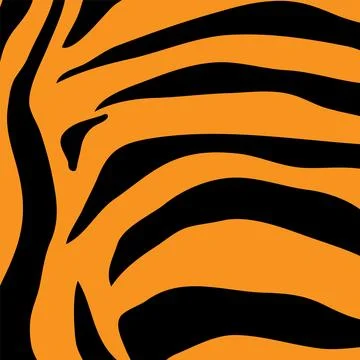 Bold Tiger Stripe Pattern Illustrazione stock