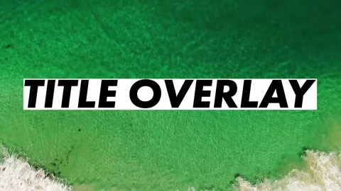 Bold Title Overlay Stock After Effects