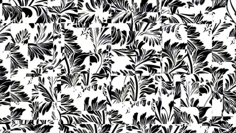 Bold Tropical Foliage – Motion Animation Loop Stock Footage 306385357