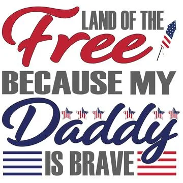 A bold typographic layout with patriotic color scheme and decorative flag mot Stock Illustration