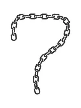 A bold vector illustration of the number seven shaped from a heavy metal chai 库存插图