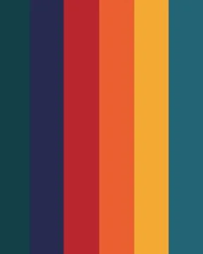 Bold vertical stripes display rich, vibrant colors 库存插图