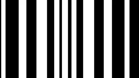 Bold Vertical White Barcode Stripe Pattern 動画素材 337390919