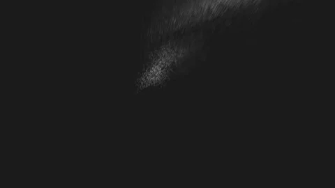 Bold white capital letters spelling the word no isolated on a dark background 库存影片 343575728
