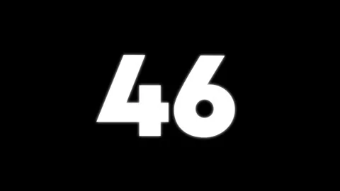 Bold White Number Twenty On Black Background Minimalist Stock Footage 326664601