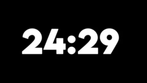 Bold White Number2617 On Black Background Clean Minimalist Stock Footage 326664322