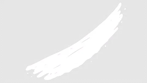 A bold white paintbrush stroke sweeping across a black screen. Stock Footage 303014248